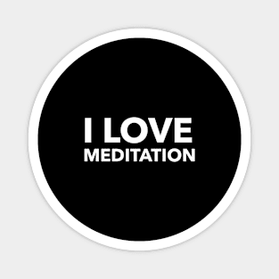 I Love Meditation Magnet